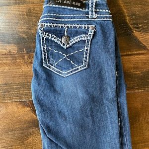 LA Idol Thick Stitching Jeans